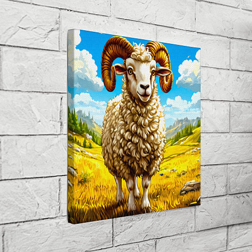 Картина квадратная Баран / 3D-принт – фото 3