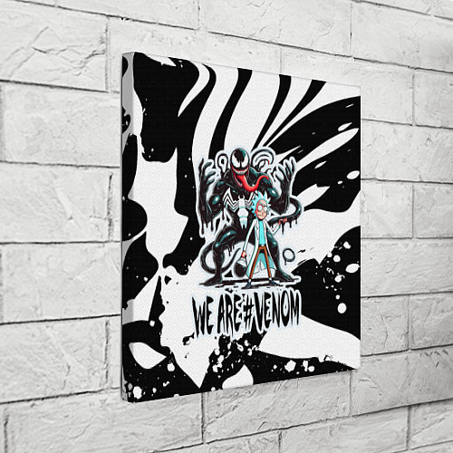 Картина квадратная Rick Sanchez - we are Venom meme / 3D-принт – фото 3