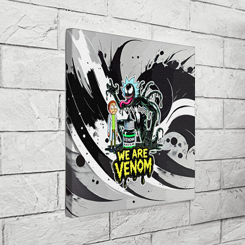 Картина квадратная Rick-Venom and Morty - meme / 3D-принт – фото 3