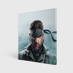 Холст квадратный Snake Solid - metal gear, цвет: 3D-принт