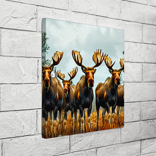 Картина квадратная Лоси / 3D-принт – фото 3