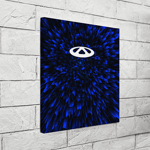 Картина квадратная Chery blue energy / 3D-принт – фото 3