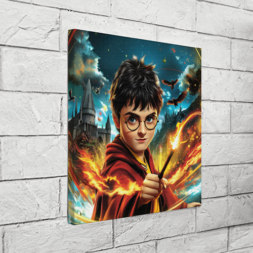 Картина квадратная Гарри Поттер и волшебный мир / 3D-принт – фото 3