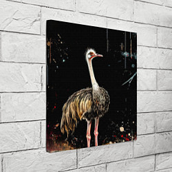 Холст квадратный Страус, цвет: 3D-принт — фото 2