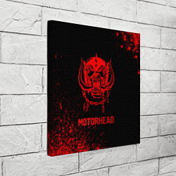 Холст квадратный Motorhead - red gradient, цвет: 3D-принт — фото 2