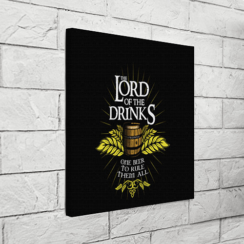 Картина квадратная Lord of the drinks / 3D-принт – фото 3