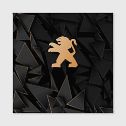 Холст квадратный Peugeot golden poly, цвет: 3D-принт — фото 2