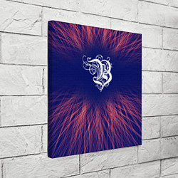 Холст квадратный Burzum red energy, цвет: 3D-принт — фото 2