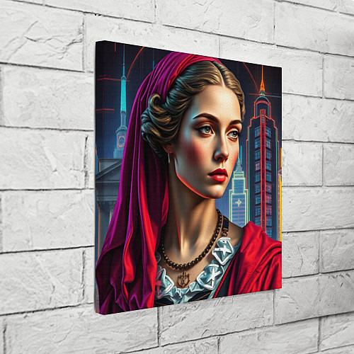 Картина квадратная Классика в современной обработке / 3D-принт – фото 3