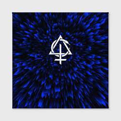 Холст квадратный Behemoth blue energy, цвет: 3D-принт — фото 2