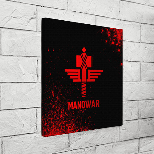 Картина квадратная Manowar - red gradient / 3D-принт – фото 3