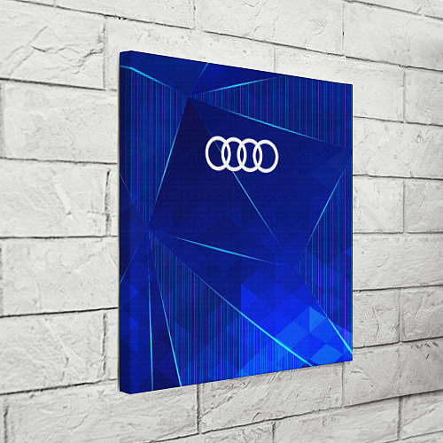 Картина квадратная Audi blue poly / 3D-принт – фото 3