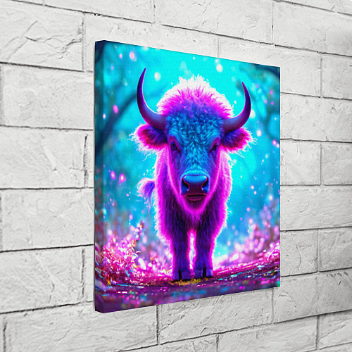 Картина квадратная Белый буйвол / 3D-принт – фото 3