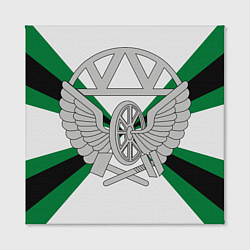 Холст квадратный Железнодорожные войска, цвет: 3D-принт — фото 2