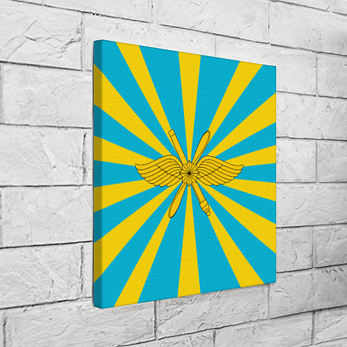 Картина квадратная Воздушно-космические силы / 3D-принт – фото 3