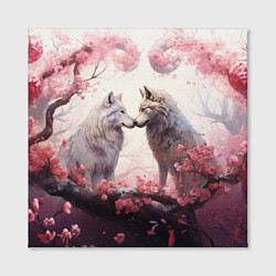 Холст квадратный Волчья гармония, цвет: 3D-принт — фото 2