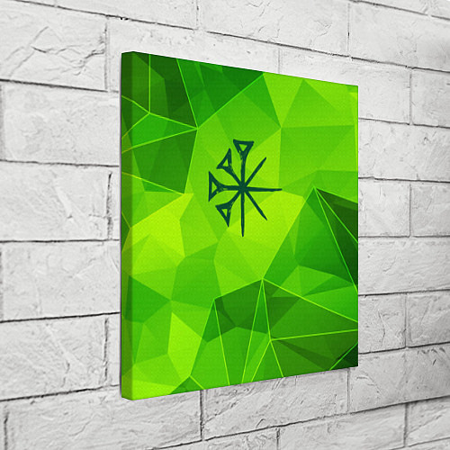 Картина квадратная Nightwish green poly / 3D-принт – фото 3