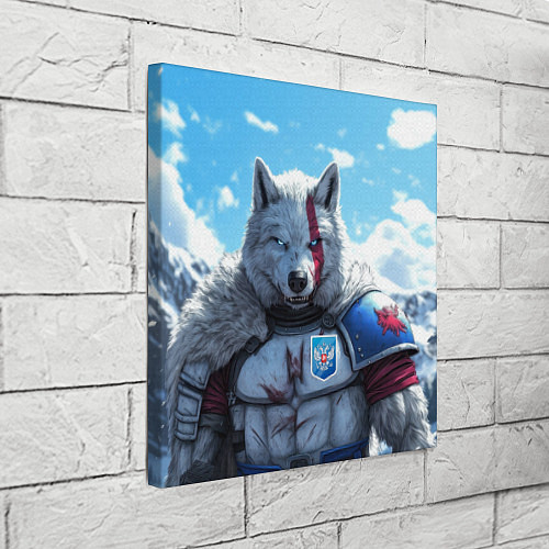 Картина квадратная Волк русский / 3D-принт – фото 3