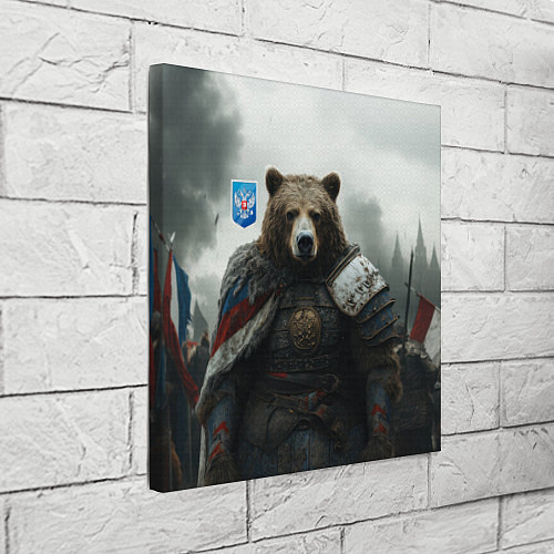 Картина квадратная Великан Руси медведь / 3D-принт – фото 3