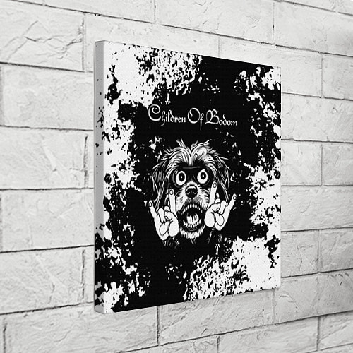 Картина квадратная Children of Bodom рок пес / 3D-принт – фото 3