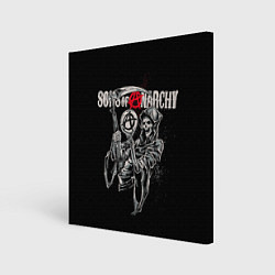 Холст квадратный Sons Of Anarchy - death, цвет: 3D-принт