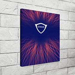 Холст квадратный Genesis red energy, цвет: 3D-принт — фото 2