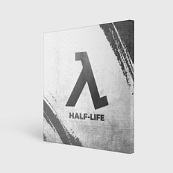 Холст квадратный Half-Life - white gradient, цвет: 3D-принт