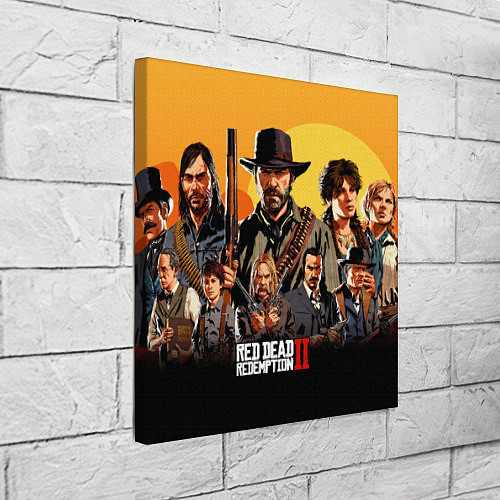 Картина квадратная Red Dead Redemption 2 / 3D-принт – фото 3