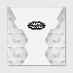 Холст квадратный Land Rover white poly, цвет: 3D-принт — фото 2