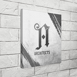 Холст квадратный Architects - white gradient, цвет: 3D-принт — фото 2