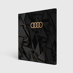 Холст квадратный Audi golden poly, цвет: 3D-принт
