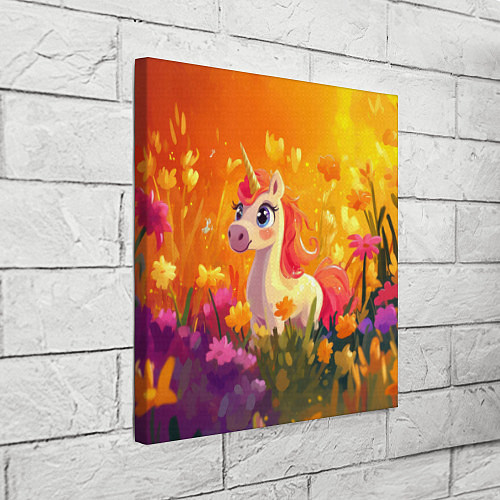 Картина квадратная Милая енинорожка / 3D-принт – фото 3