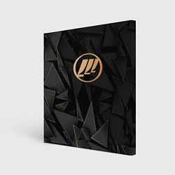 Холст квадратный Lifan golden poly, цвет: 3D-принт