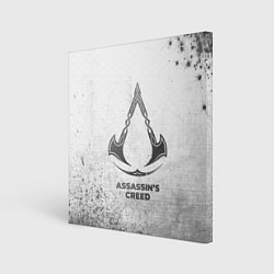 Холст квадратный Assassins Creed - white gradient, цвет: 3D-принт