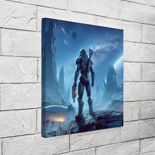 Картина квадратная Mass Effect - ai art fantasy / 3D-принт – фото 3