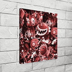 Холст квадратный Растения против зомби в красном цвете, цвет: 3D-принт — фото 2