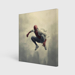 Холст квадратный Человек паук в прыжке, цвет: 3D-принт