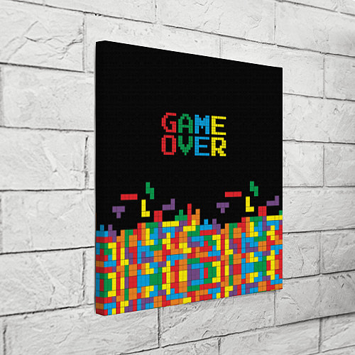 Картина квадратная Game over / 3D-принт – фото 3