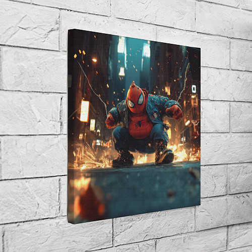 Картина квадратная Толстый человек-паук / 3D-принт – фото 3