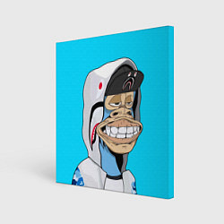 Холст квадратный NFT ape in the hood, цвет: 3D-принт