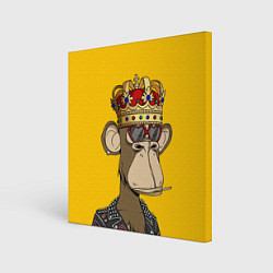 Холст квадратный NFT ape king, цвет: 3D-принт