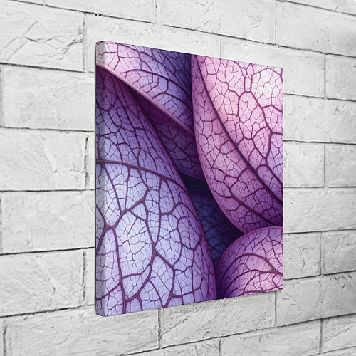 Картина квадратная Прожилки экзотического растения / 3D-принт – фото 3