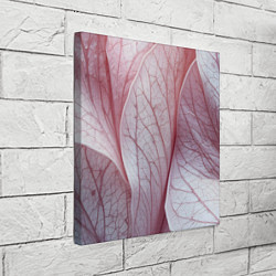 Холст квадратный Розовые листья, цвет: 3D-принт — фото 2