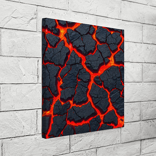 Картина квадратная Текущая в породе лава / 3D-принт – фото 3