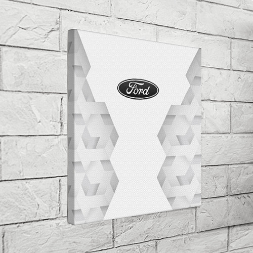 Картина квадратная Ford white poly / 3D-принт – фото 3