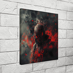 Холст квадратный Black Spider-man, цвет: 3D-принт — фото 2