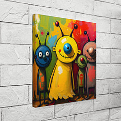 Холст квадратный Арт с человечками, цвет: 3D-принт — фото 2