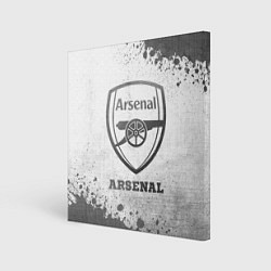 Холст квадратный Arsenal - white gradient, цвет: 3D-принт