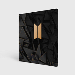 Холст квадратный BTS golden poly, цвет: 3D-принт