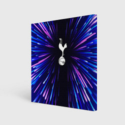 Холст квадратный Tottenham neon energy, цвет: 3D-принт